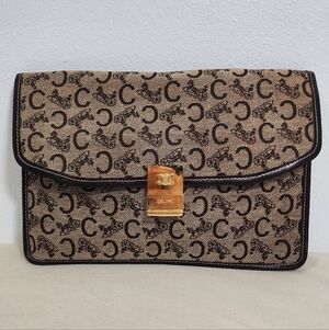 Celine C Macadam Clutch. Light Signs Of Use.